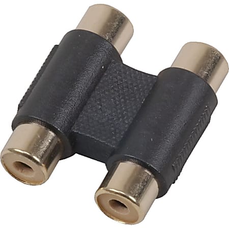 VOXX Electronics AH210N Audio Connector Adapter - 2 x RCA Stereo Audio Female - 2 x RCA Stereo Audio Female