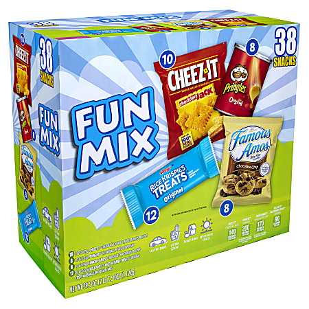 Kellogg's Sweet And Savory Fun Snack Variety Pack, Pack Of 38 Snacks