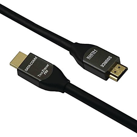 DataComm TrueStream Pro HDMI Audio/Video Cable - 20 ft HDMI A/V Cable  - 461020BK