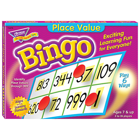 Trend Place Value Bingo Game, All Ages