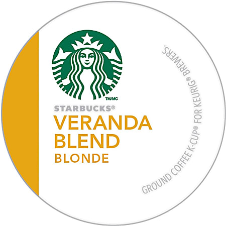 Starbucks® Single-Serve Coffee K-Cup®, Veranda Blend, Carton Of 24