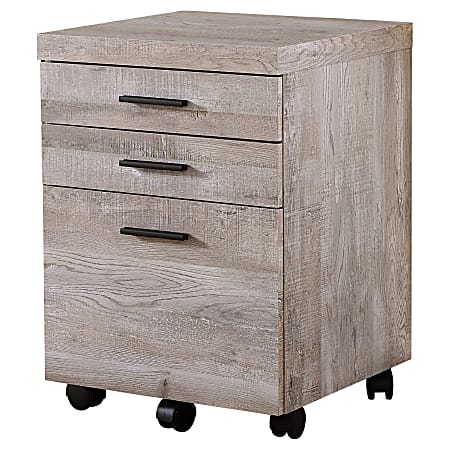 Monarch Specialties 17-3/4"D Vertical 3-Drawer File Cabinet,
