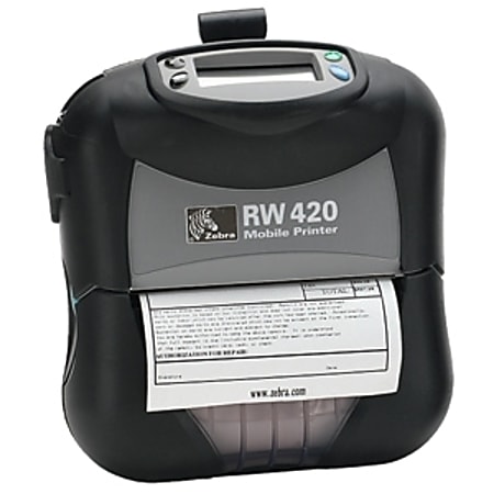Zebra RW420 Direct Thermal Printer - Monochrome - Portable - Receipt Print