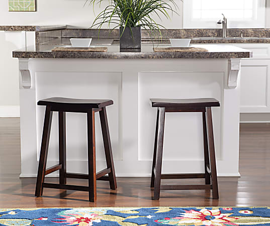 Linon saddle shop stool