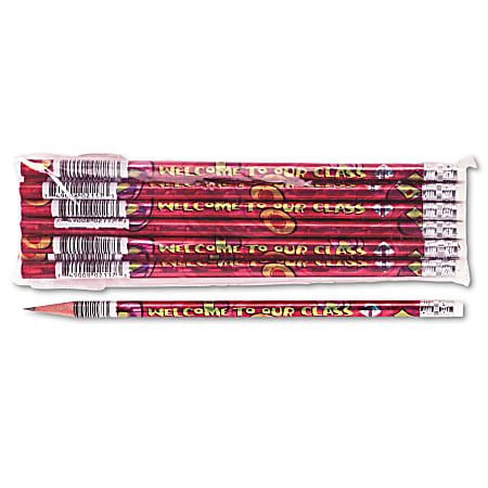 Moon Products Welcome Class Pencil, Presharpened, HB Lead, Pack of 12