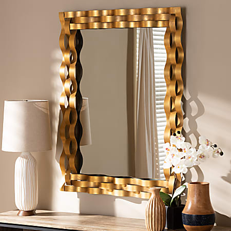 Rectangular store wall mirror