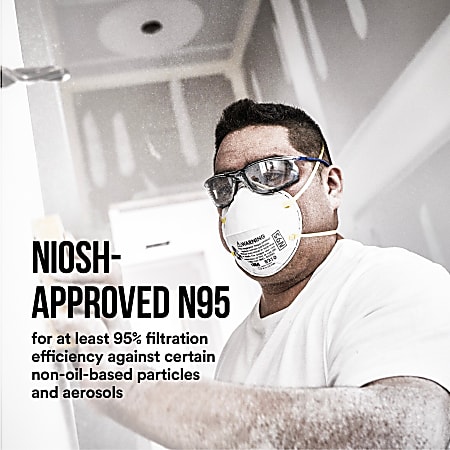 3M™ Performance Disposable Paint Prep Respirator N95, White, Pack Of 20