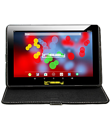 Linsay F10IPS Tablet, 10.1" Screen, 2GB Memory, 64GB Storage, Android 13, Black Case