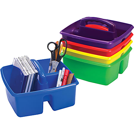 Office Depot Brand Stackable School Storage Caddy 9 x 9 x 5 Assorted Colors  - Office Depot