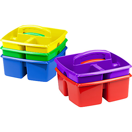 Office Depot Brand Stackable School Storage Caddy 9 x 9 x 5 Assorted Colors  - Office Depot
