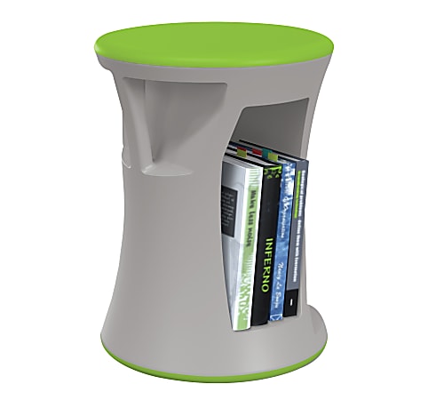MooreCo Hierarchy Flipz Stacking Rocking Stool, Gray/Green