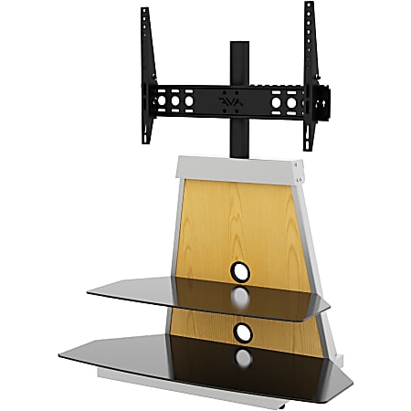 AVF STKL900A-A: Options Stack TV Stand with TV Mount 900 - Up to 90" Screen Support - 143.30 lb Load Capacity - 2 x Shelf(ves) - 48" Height - Floor - Oak, Walnut, Black, White
