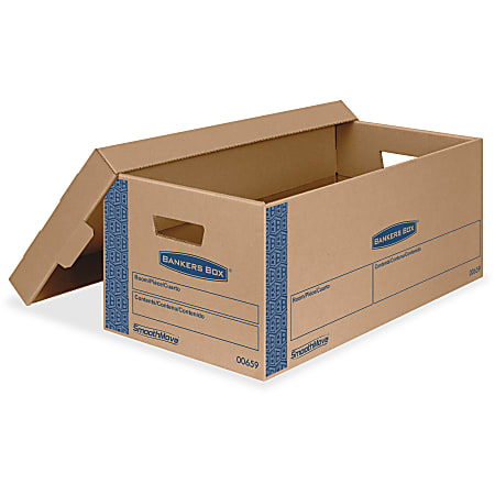 Bankers Box SmoothMove Prime - 5 cartons déménagement avec couvercle -  Fellowes Pas Cher