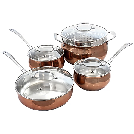 Oster Cookware Set, Carabello 9-Piece, Copper