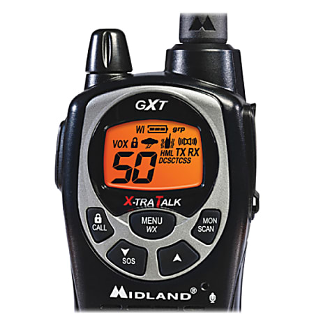 Midland X Tra Talk GXT1000VP4 Two Way Radio 2Pack - Office Depot