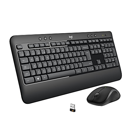 Logitech® MK540 Advanced Wireless Keyboard and Mouse Combo, Black