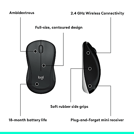 Logitech MK540 Advanced Wireless Keyboard and Mouse Combo Black - Office Depot