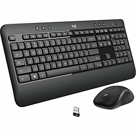 Logitech&reg; MK540 Advanced Wireless Keyboard and Mouse Combo, Black