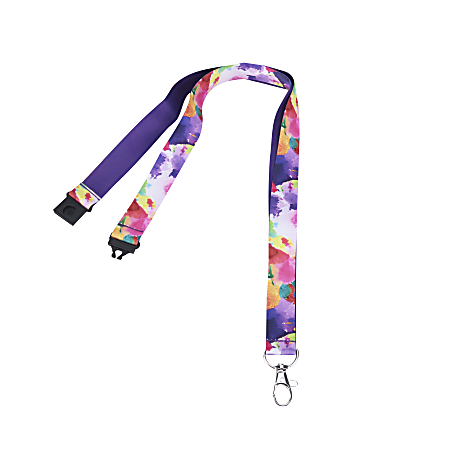 Office Depot® Brand Fashion Lanyard With Metal Clip, 36", Bright Sponge