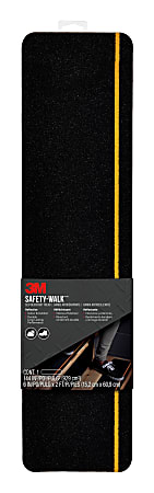 3M™ Safety-Walk Slip Resistant Reflective Tread, 600BY-T6X24, 6” x 2’, Black