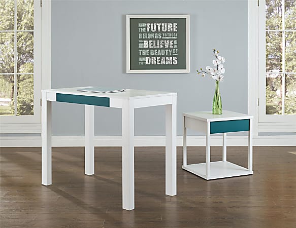 Ameriwood home parsons shop desk with drawer