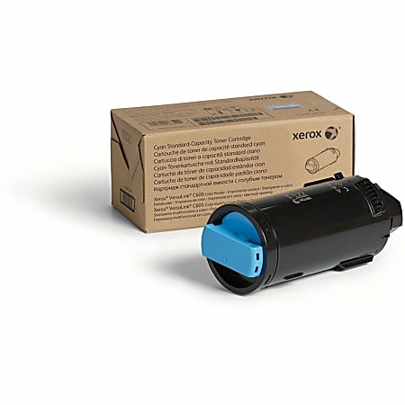 Xerox Genuine Xerox® VersaLink® C600 Color Printer, C605 Color Multifunction Printer Cyan Standard capacity Toner Cartridge (6000 Pages) - 106R03896