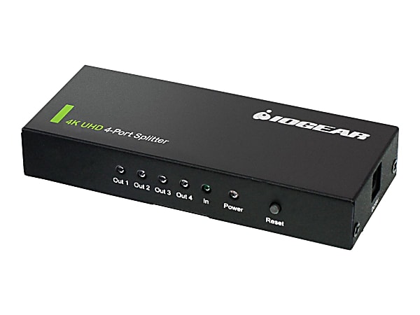 IOGEAR GHSP8424 - Video/audio splitter - 4 x HDMI - desktop