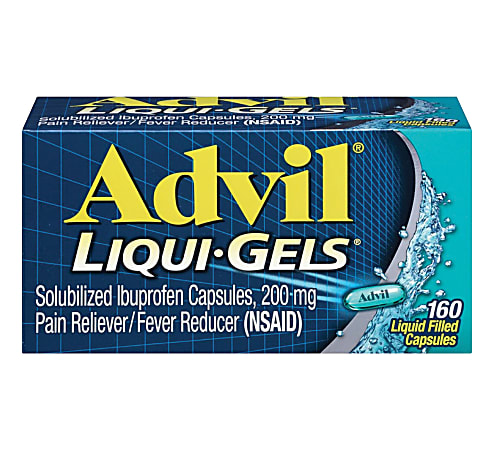 Advil® Liqui-Gels Pain Reliever/Fever Reducer Capsules, Box Of 160