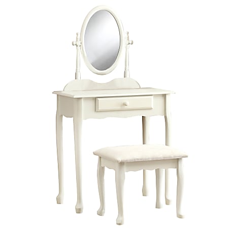 Monarch Specialties Glenys Vanity Set, 51-3/4"H x 28"W x 16"D, Antique White