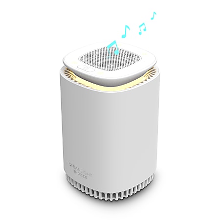 KeySmart CleanLight™ Snooze Sound Machine With UV Air Purifier, White