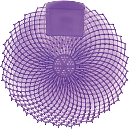 Genuine Joe Eclipse Anti-Splash Deodorizing Urinal Screen - Anti-splash - 1 Dozen - Purple