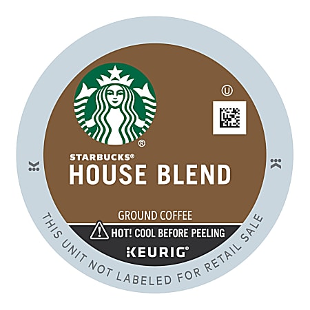 Starbucks House Blend Coffee Single Serve K Cup 0 42 Oz Carton Of 24 Office Depot