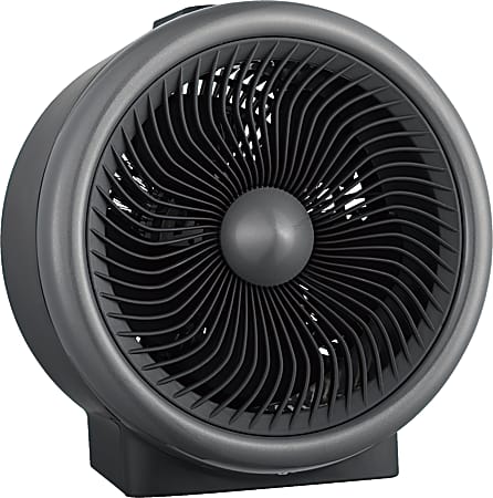 Black+Decker Mini Electric Turbo Personal Space Heater, 10-5/8"H x 10-1/4"W x 7-1/2"D, Black