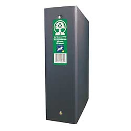 Aurora Round-Ring Binder, 3" Rings, 39% Recycled, Black