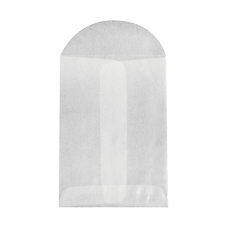 LUX Open-End Envelopes, 2 3/4" x 3 3/4", Flap Closure, Glassine, Pack Of 10