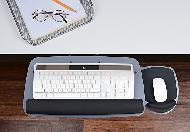 Mount It MI 7137 Adjustable Keyboard And Mouse Tray 20 1 2