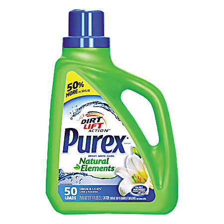 Purex® Ultra Natural Elements HE Liquid Detergent, Linen & Lilies Scent, 75 Oz Bottle