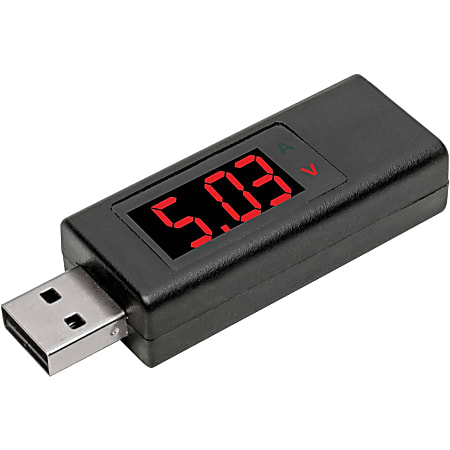 Tripp Lite USB A Voltage Current Tester Kit w LCD Screen USB Gen USB Port Testing USB - Office Depot
