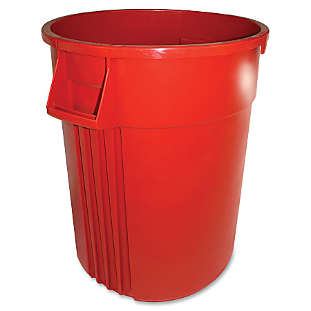 Gator 44-gallon Container - 44 gal Capacity - Rectangular - 31.6" Height x 24" Width - Polyethylene Resin, Plastic - Red - 1 Each
