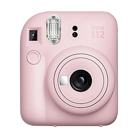 Fujifilm Instax Mini 12 Instant Film Camera With Lens Blossom Pink - Office  Depot