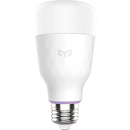 Yeelight Smart LED Bulb 1S (Color) - Yeelight Smart Light Bulb 1S?Multicolor?Dimmable?App & Voice controll Wi-Fi Smart Color changing light bulb?Alexa/Google Assistant, Siri compatible?no hub required?A19 60W Equivalent Smart Home RGB LED Bulbs