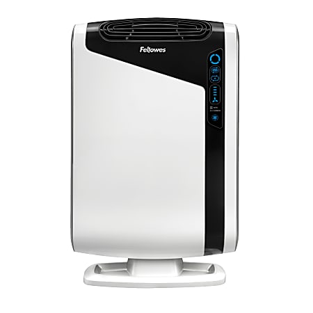 Fellowes® AeraMax® DX95 HEPA Air Purifier, 600 Sq. Ft. Coverage, White/Black