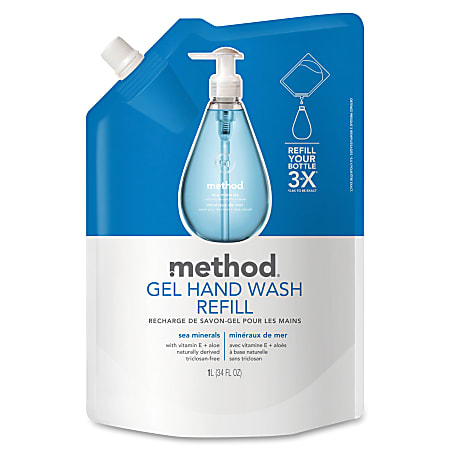 Method® Gel Hand Wash Soap, Sea Minerals Scent,