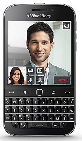 BlackBerry® Classic SQC100-4 Unlocked GSM Cell Phone, 16GB, Black, PBN110056