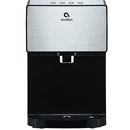 Avalon A13 Hot/Cold Countertop Bottleless Water Cooler, 19"H x 12"W x 14.75"D, Stainless Steel