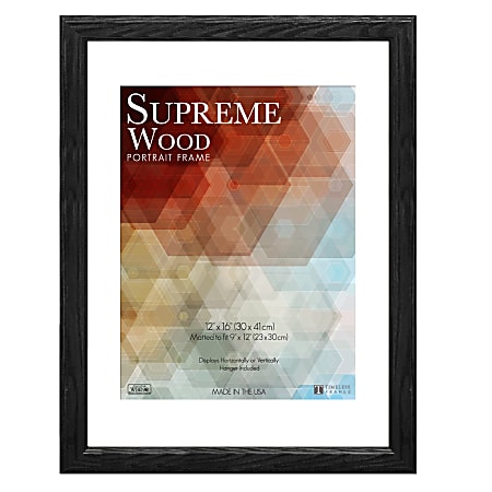 Timeless Frames® Supreme Picture Frame, 12" x 16", Black