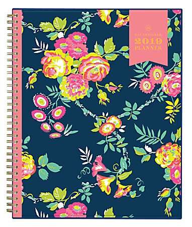 Blue Sky™ Day Designer® CYO Weekly/Monthly Planner, 11" x 8 1/2", Peyton Navy, January to December 2019