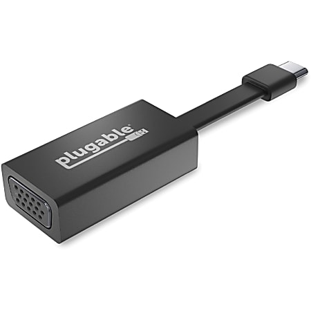 Plugable USB C to VGA Adapter, Thunderbolt 3