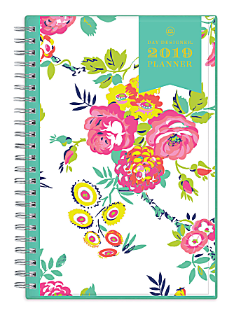Blue Sky™ Day Designer® CYO Weekly/Monthly Planner, 8" x 5", Peyton White, January to December 2019