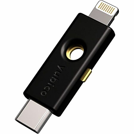 Yubico - YubiKey 5Ci - Two-Factor authentication Security Key for Android/PC/iPhone, Dual connectors for Lighting/USB-C - FIDO Certified